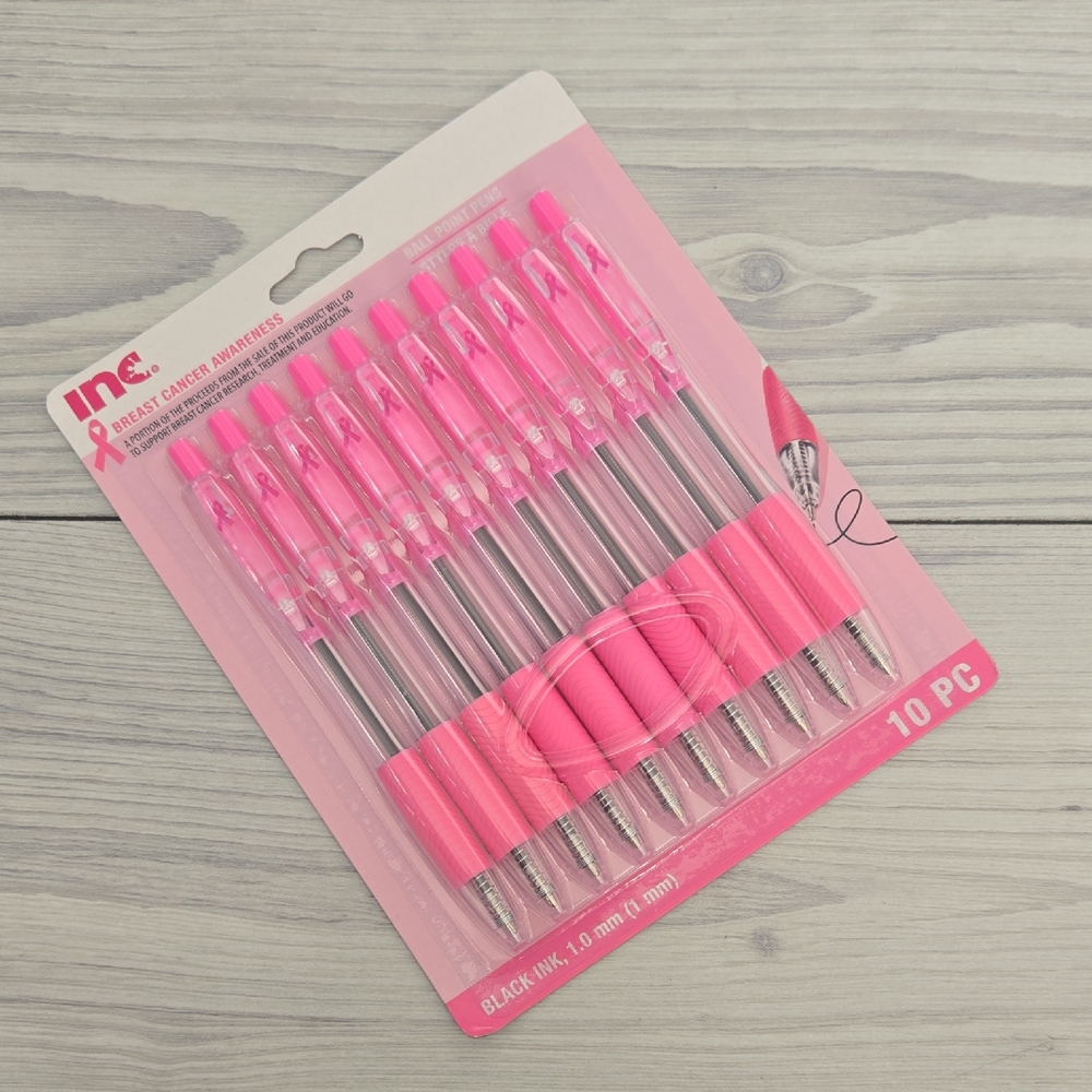 INC International Concepts Pink Ink Pens - 10 Pack